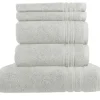 Handtuch-Set Hellgrau, 5-teilig Soft Cotton | Höffner