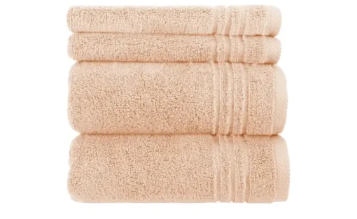 Handtuch-Set Hellorange, 4-teilig Soft Cotton | Höffner