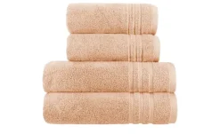 Handtuch-Set Hellorange, 4-teilig Soft Cotton | Höffner