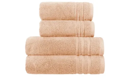 Handtuch-Set Hellorange, 4-teilig Soft Cotton | Höffner