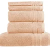 Handtuch-Set Hellorange, 5-teilig  Soft Cotton