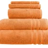 Handtuch-Set Orange, 5-teilig  Soft Cotton | Höffner