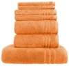 Handtuch-Set Orange, 7-teilig Soft Cotton | Höffner