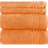 Handtuch-Set Orange, 4-teilig Soft Cotton | Höffner