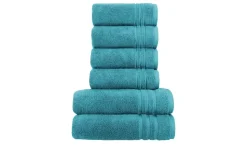 Handtuch-Set Petrol, 6-teilig Soft Cotton | Höffner