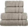 Handtuch-Set Taupe, 4-teilig  Kuschel Wuschel | Höffner