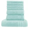 Handtuch-Set Türkis, 7-teilig Soft Cotton | Höffner