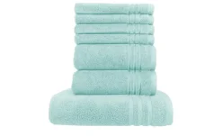 Handtuch-Set Türkis, 7-teilig Soft Cotton | Höffner