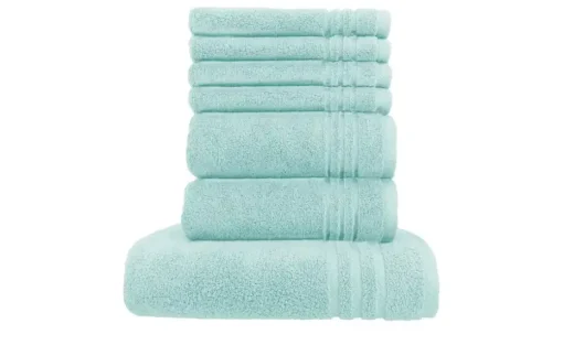 Handtuch-Set Türkis, 7-teilig Soft Cotton | Höffner