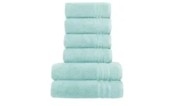Handtuch-Set Türkis, 6-teilig Soft Cotton | Höffner
