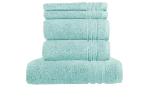 Handtuch-Set Türkis, 5-teilig  Soft Cotton | Höffner