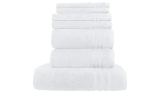 Handtuch-Set Weiß, 7-teilig Soft Cotton | Möbel Höffner