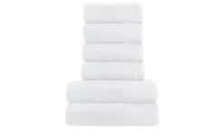 Handtuch-Set Weiß, 6-teilig Soft Cotton | Möbel Höffner