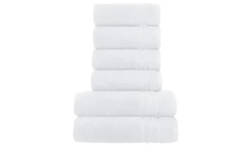 Handtuch-Set Weiß, 6-teilig Soft Cotton | Möbel Höffner
