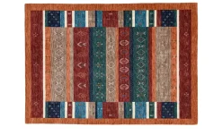 Handweber Panguni | Rostrot, mehrfarbig, 140x200 cm