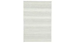 Handwebteppich Taching | 80x150 cm, Creme, Hellgrau