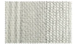 Handwebteppich Taching | 80x150 cm, Creme, Hellgrau