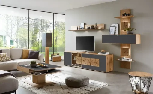HARTMANN Couchtisch Caya | Eiche, Anthrazit | Höffner
