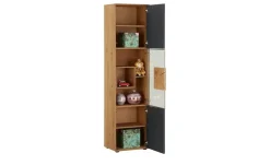 HARTMANN Vitrine Caya | Eiche, Anthrazit, rechts