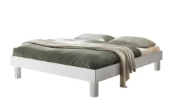 HASENA Massivholz-Bettgestell Rapallo | Buche, Weiß, 140 cm