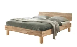 HASENA Massivholz-Bettgestell Forti | 140 cm, Kernbuche