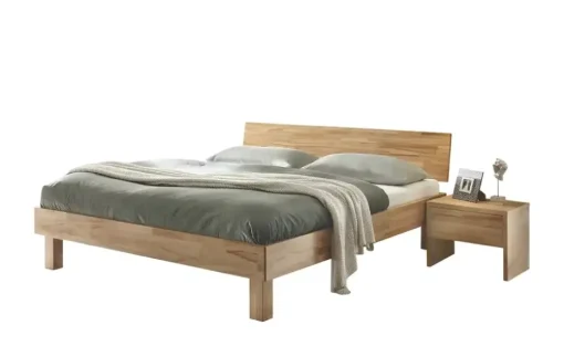 HASENA Massivholz-Bettgestell Forti | 140 cm, Kernbuche