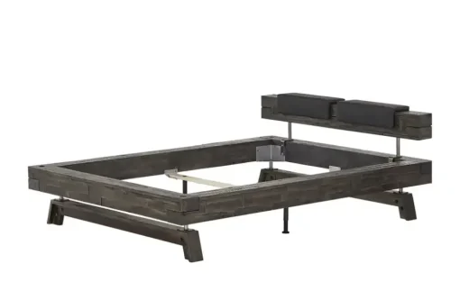 HASENA Massivholz-Bettgestell Inca  | Grau, antik, 140 cm