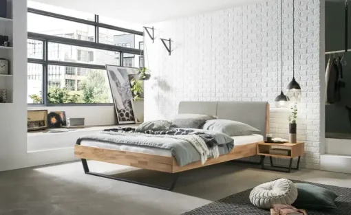 HASENA Massivholz-Bettgestell Pietro | 140 cm, 36 cm