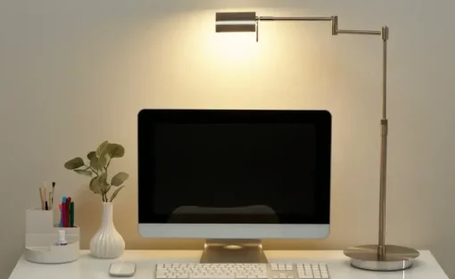 HELL-höllisch gutes Licht Bridge-Tischleuchte 1-flammig Nickel matt | matt, silberfarben