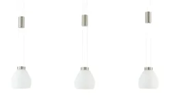 HELL-höllisch gutes Licht LED-Pendelleuchte, 3-flammig, Nickel-matt | edelstahlfarben, matt
