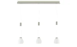 HELL-höllisch gutes Licht LED-Pendelleuchte, 3-flammig, Nickel-matt | edelstahlfarben, matt