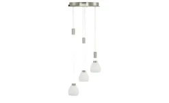 HELL-höllisch gutes Licht LED-Pendelleuchte, 3-flammig, Rondell, Nickel-matt | edelstahlfarben, matt