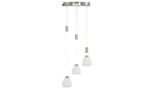 HELL-höllisch gutes Licht LED-Pendelleuchte, 3-flammig, Rondell, Nickel-matt | edelstahlfarben, matt