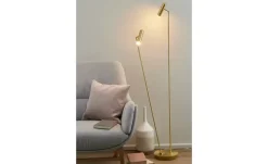 HELL-höllisch gutes Licht LED-Stehleuchte, 2-flammig, messing-matt | messingfarben, matt