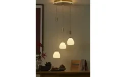 HELL-höllisch gutes Licht LED-Pendelleuchte, 3-flammig, Rondell, messing | messingfarben, matt