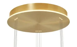 HELL-höllisch gutes Licht LED-Pendelleuchte, 3-flammig, Rondell, messing | messingfarben, matt