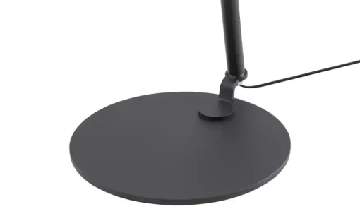 HELL-höllisch gutes Licht Stehleuchte, 1-flammig, schwarz/chrom mit grauen Schirm