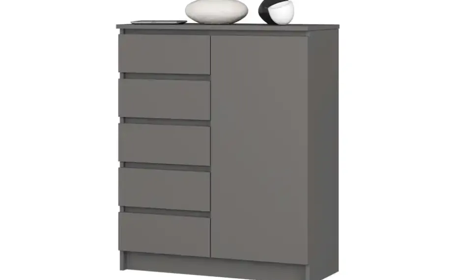 Highboard 80 cm breit Kuran | Graphit | Möbel Höffner