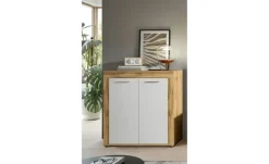 Highboard Bardenas | Eiche (Nachbildung), Weiß