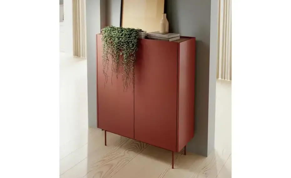 Highboard Color | Eiche, Rot | Möbel Höffner