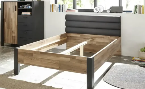 Highboard Dallas | Eiche (Nachbildung), Graphit