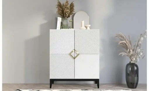Highboard Dami | Weiß, Schwarz | Möbel Höffner