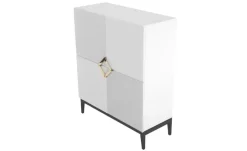 Highboard Dami | Weiß, Schwarz | Möbel Höffner