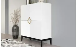 Highboard Dami | Weiß, Schwarz | Möbel Höffner