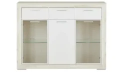 Highboard Fiesta | Eiche (Nachbildung), Weiß | Höffner