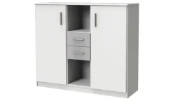 Highboard Joker | Weiß, Betonoptik | Möbel Höffner