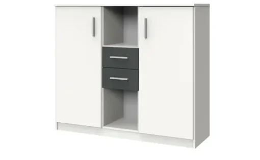 Highboard Joker | Weiß, Graphit | Möbel Höffner