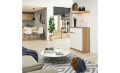 Highboard Kuran | Eiche Sonoma (Nachbildung), Weiß