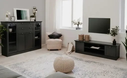 Highboard Laurito | Anthrazit | Möbel Höffner
