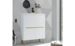 Highboard Malaren | Weiß, Eiche (Nachbildung) | Höffner
